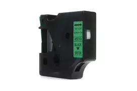 Ribbon JetWorld Replacement Dymo D1 Black on Green 12mm x 7m LM100, LM100+, LM200, LM300, LM400, LM420P, LM350, LM350D, LM360D, LM450D, LM260P, LM120P, LM500TS, LM160, LM210D, LM280, LM150, LM220 (45019) (S0720590)