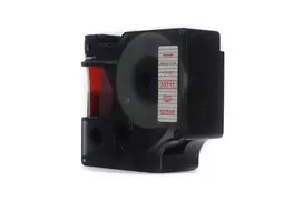 Ribbon JetWorld Replacement Dymo D1 Red on Clear, 24mm x 7m (53712)