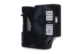 Ribbon JetWorld Replacement Dymo Rhino Black on White 9mm x 5,5m Winylowa, Vinyl (18443) (S0718580)