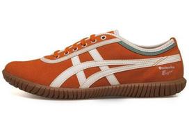 Onitsuka Tiger Tsunahiki Karvės Oda, Sintetinė Oda Atspari Dilimui Žemi Laisvalaikio Bėgimo Batai Unisex Oranžiniai 1183A085-800 36