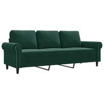 3 Seater Sofa Dark Green 180 cm Velvet