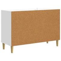 Aukšto blizgumo baltas komoda 89 x 34,5 x 60 cm Medžio drožlių plokštė