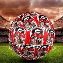 Georgia Bulldog Indoor Soccer Ball Size 5 Colorful All Ages Machine Stitched PVC Competition Ready Durable High-Bounce