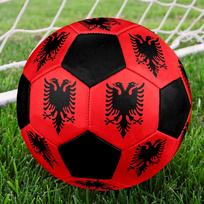 1 vnt. Albanijos Respublikos futbolo kamuolys Dydis 5 Salės futbolo kamuolys Madingas Spalvingas Žaidimas kieme - Puikiai tinka sporto gerbėjams Dovanai HE48