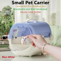 Hand Carry Pet Cage, Luxury Villa Hamster/Bird Travel Carrier with Water Bottle -Portable Outing House for Small Animals (Parrot