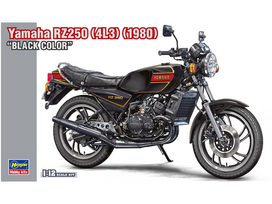 Hasegawa Yamaha RZ250 1980 juodas 1:12 surenkamas motociklo modelis