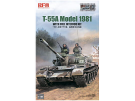 T-55A tanko plastikinis modelis su pilnu interjeru 1:35