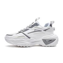 Men's Sports And Leisure Dad's Shoes Fly Woven Breathable Running Shoes 39 balta