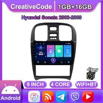 Android Carplay Car Radio Multimidia Video Player Navigation GPS, skirtas Hyundai Sonata 2003-2009 2din Head Unit 1+16GB 1+16GB
