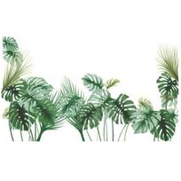 Nuimami Monstera lapai DIY sienų lipdukas svetainės fonui, dekoras