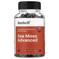 Sea Moss Advanced Dietary Supplement, With Irish Moss Whole Plant, 120 Capsules Per Bottle 120 Capsules
