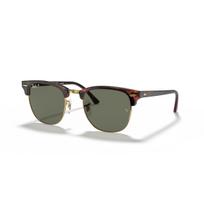 Ray-Ban Clubmaster Classic akiniai | Polarised | Tortoise On Gold - G-15 Green