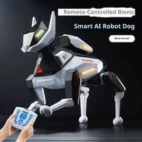2026 Naujas dirbtinio intelekto išmanusis robotas šuo augintinis Aukščiausios klasės technologija Elektroninis šuo Bioninis dirbtinis robotas Žaislas Technologija Augintiniai Vaikų žaislas balta