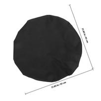 Fire Pit Cover for Round Pits 32xh4inches Heavy Duty 600D Oxford Waterproof Outdoor Patio Gas Protector with Elastic Hem