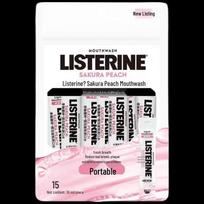 Listerine Sakura Peach Portable Mouthwash