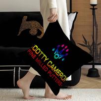 Golf S-Scotty C-Camerons Office Cushion Pillowcase Car Cushion Cover45X45Cm Lumbar Pillowcase Sofa Pillowcover Peach skin 18*18(CM)-1Pcs