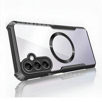 Magnetic case for Samsung Galaxy A16 A15 A14 mobile phone case, acrylic high-transparency protective case Samsung A07 juoda