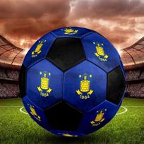 1PC Brøndby IF team size 5 soccer ball PrahaIndoor Soccer Ball Colorful All Ages Machine Stitched PVC Competition Ready Durable High-Bounce