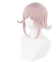 Anime Super Dangan Ronpa Nanami ChiaKi Wig Cosplay Costume Dangan Ronpa Heat Resistant Synthetic Hair Women Wigs (Beige,Short) smėlis