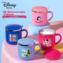 Disney Vaikų pieno puodelis vandens puodelis Darželio treniruočių puodelis su matuokle, Gėrimo puodelis, Mėlynas 260ml