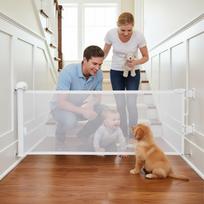 Retractable Dog Gate 17.7x59inch Enclosure Safety Fence Guard Retractable Pet Gates For Dogs For Indoor Outdoor Doorways China Mainland