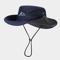 Vintažinė reguliuojama unisex kepurė lauko žygiams ir alpinizmui One size fits all tamsiai mėlyna