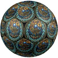 Prehistoric Glass Round Football Size 5 Adult Ball Suitable for Training Matches and Outdoor Team. įvairiaspalvis