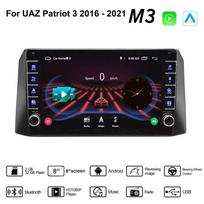 Skirta UAZ Patriot 3 2016–2021 su mygtuko rankenėle Android Car Radio Multimedia Player Navigation Stereo GPS 2 Din Carplay 2+32GB 2+32GB