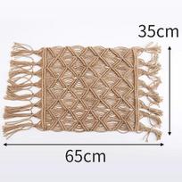 Jute Burlap Blanket Newborn Photography Macrame Prop Twine Layering  Knitted Posing Layer Baby Fotoshooting  Rug chaki