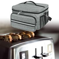 Toaster Cover with Base Front Accessory Bag Kitchen Appliance Supplies Dust gray