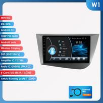 Ossuret Carplay 4G 9'' 2din Android Car Radio for Seat Leon 2 MK2 2005-2012 Carplay 4G Multimedia Video Player Intelligent Screen Autoradio Audio RDS W1 8Core 2G 32G