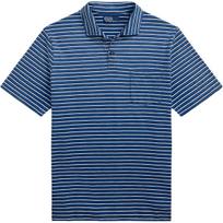 Polo Ralph Lauren Classic Fit Striped Pique Polo Shirt Men tops Indigo 710964999-001 M
