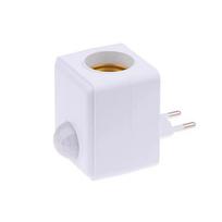 AC110-240V E27 LED lempos pagrindas su judesio jutikliu PIR žmogaus indukcija Lemputės laikiklis Lizdo adapteris Keitiklis Reguliuojamas E27(AC110-240V)