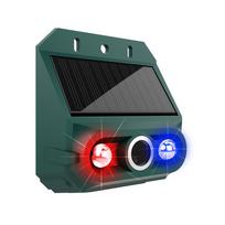 Solar Powered Ultrasonic Animal Repeller Outdoor Pest Control For Mice Rats Snakes Dogs Cats Strobe Flash Repellent Device žalia