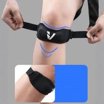 1pair Patella Strap Knee Brace for Sports Neoprene Support for Running Hiking Basketball Soccer Gym Activities Absorption Injury Prevention Black one size juoda
