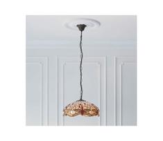 Endon 70824 - Tiffany DRAGONFLY liustra su grandinėle, 3xE27/60W/230V, skersmuo 41 cm
