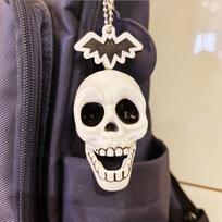 Festive Skeleton Skull Keyring With Distinctive Design Perfect For Halloween Events And Celebrations Head