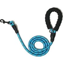 Fashionable Upgraded 5ft Pet Dog Leash Strong Climbing Reflective Nylon Rope Durable and Sustainable for Dogs (Sky blue,Length 1.5m) dangaus mėlyna spalva