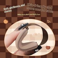 Chocolate Biscuit Powder Puff Non-deforming Wet Dry Air Cushion Sponge Long Lasting for Daily Makeup Application one size