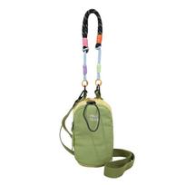 Dopamine Style Drawstring Crossbody Bag with Phone Pocket Mobile Phone Pouch  Travel žalia