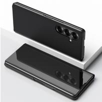 For Samsung for Galaxy Z Fold 3/4/5/6/7/8Folding Shockproof PC Bumper Case Leather Back Acrylic Mirror Mobile Phone Cover For Samsung Z Fold 3 juoda