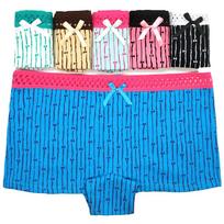 Bokseris moterims Medvilninės Seksualios Kelnaitės Kawaii Moteriški Boyshort ButterflyPrint apatiniai kelnaitės kelnaitės, mergaičių kelnaitės, 6 vnt. M