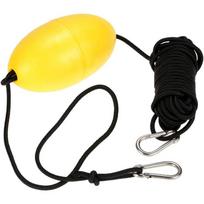 9.1m / 30ft Kayak Drift Anchor Tow Rope – Nylon Line With Stainless Steel Clips & EVA Foam Buoy, Kayak Accessory For Anchoring & Gear Float yellow