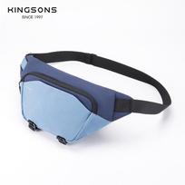 Kingsons Men Chest Bag Waterproof Polyester Sling Bag  Small Crossbody Bag Casual Lightweight Blue/Brown/Gray/Green, mėlyna