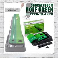 3M Golf Putter Training Set Indoor Practice Putting Mat Golf Putting Trainer Automatic Ball Return Golf Turf
