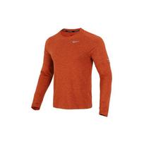 Nike Atspindintis Logotipas Treniruočių Bėgimo Ilgomis Rankovėmis Marškinėliai Vyriški Viršutiniai Drabužiai Oranžinė DD4755-670 S