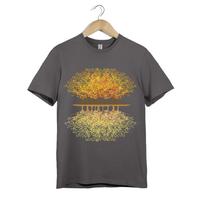 Abstract Tree T Shirt Unisex Nature Forest Art Fall Color Landscape Graphic Gift 4XL
