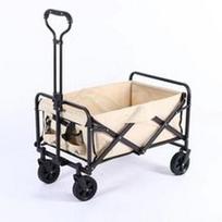 Folding Outdoor Camping Wagon Cart smėlio spalvos
