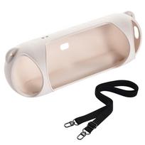 Protector Cover Skin Silicone Anti-Drop Speakers Pouch Bag with Shoulder Strap Speaker Cover for Beats Pill Wireless BT Speaker balta