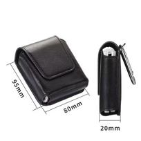 Universalus tikros odos juosmens dėklas sulankstomiems telefonams - Suderinamas su Samsung Galaxy Z Flip  Motorola Razr 60/50 Ultra 7 6 5 4 3 Genuine Leather juoda
